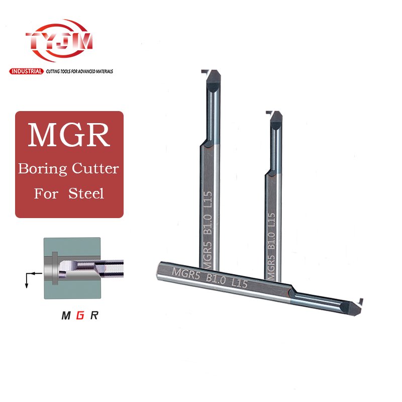 Mgr 3-8mm Bore Tungsten Steel Alloy Boring Tool for Small Hole Thread Machining Lathe Turning Metal Cutter