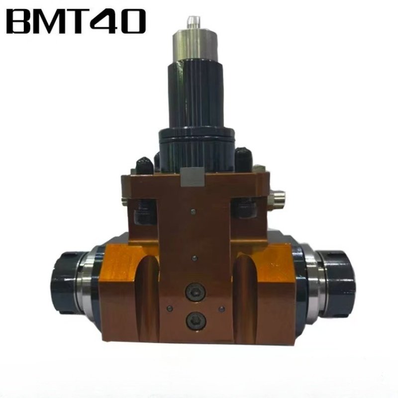 BMT40 BMT45 BMT55 ER16 Lathe Turret Double Head Drive CNC Turret