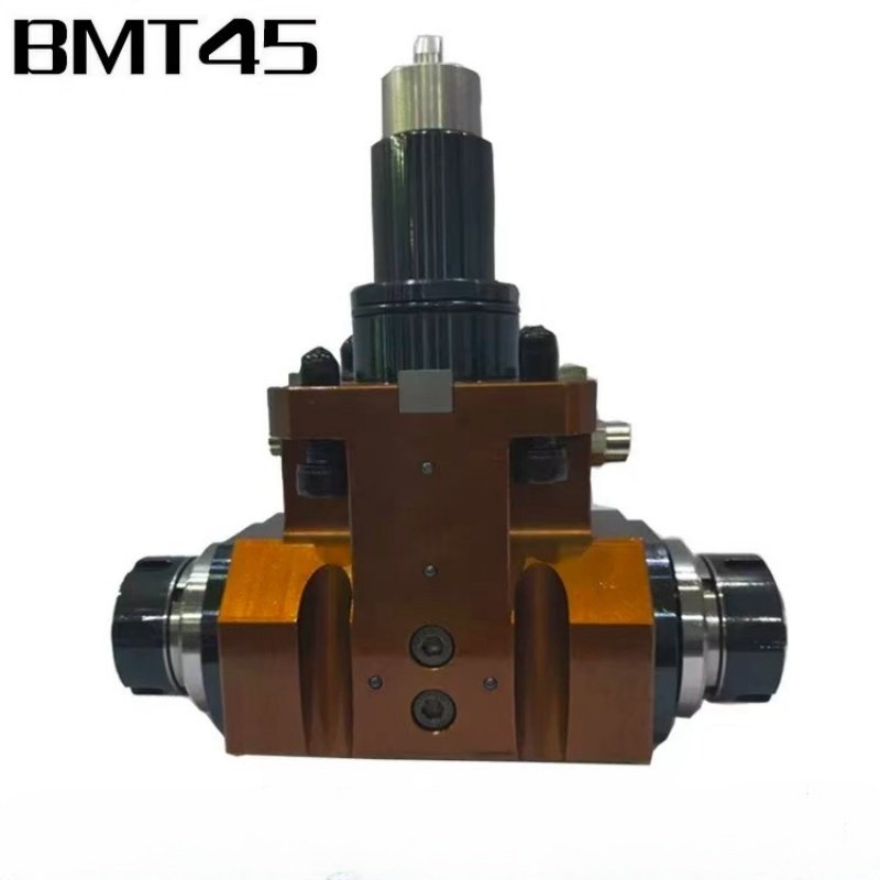 BMT40 BMT45 BMT55 ER16 Lathe Turret Double Head Drive CNC Turret