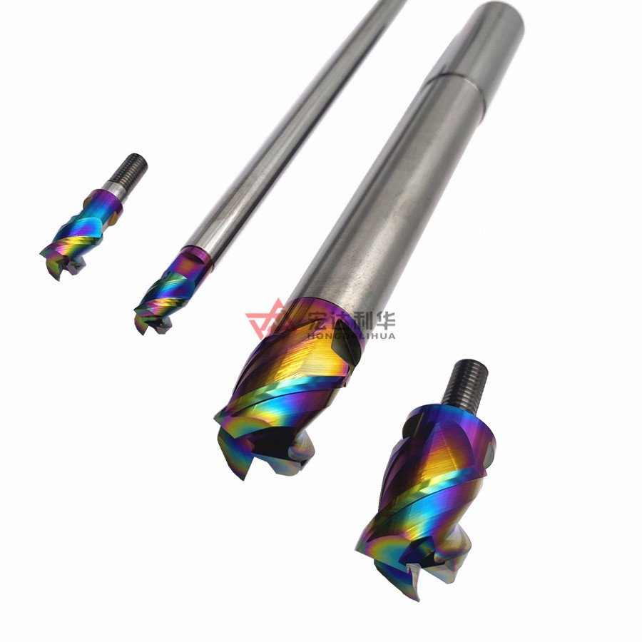 High precision tungsten carbide tool holder with modular end mills head ,exchangeable head