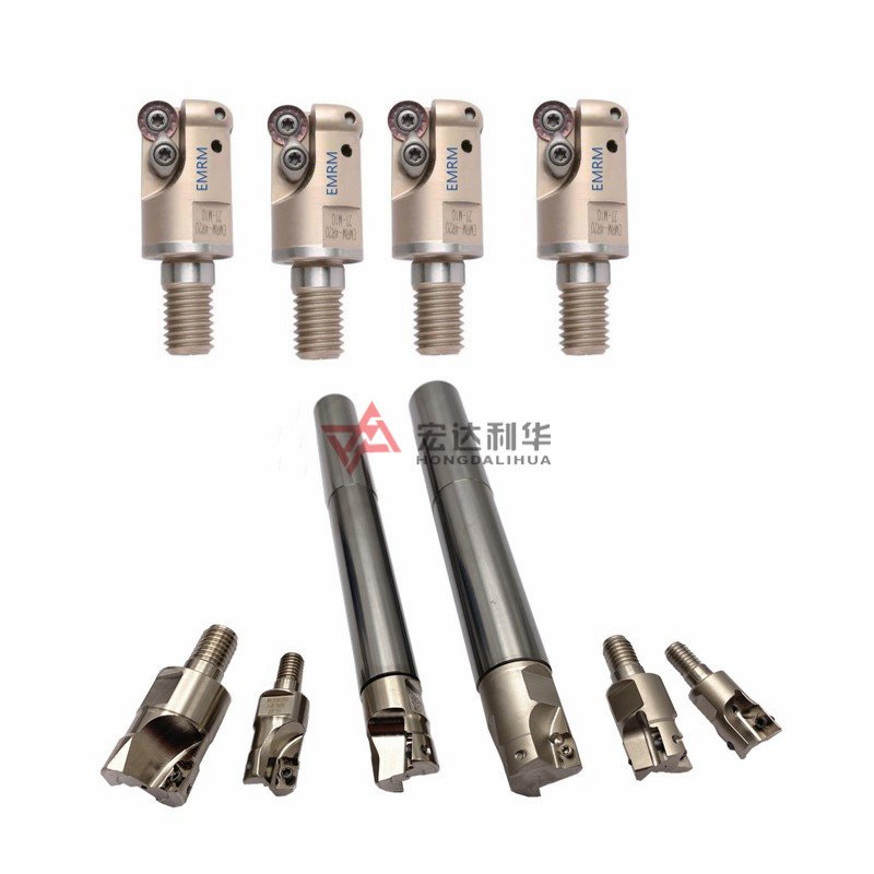 High precision tungsten carbide tool holder with modular end mills head ,exchangeable head