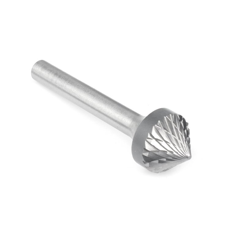 90 Degree Conical Alloy Hard Metal Grinding Head Wood Carving Tungsten Steel Rotary Boring Cutter K-type File Boring Tool