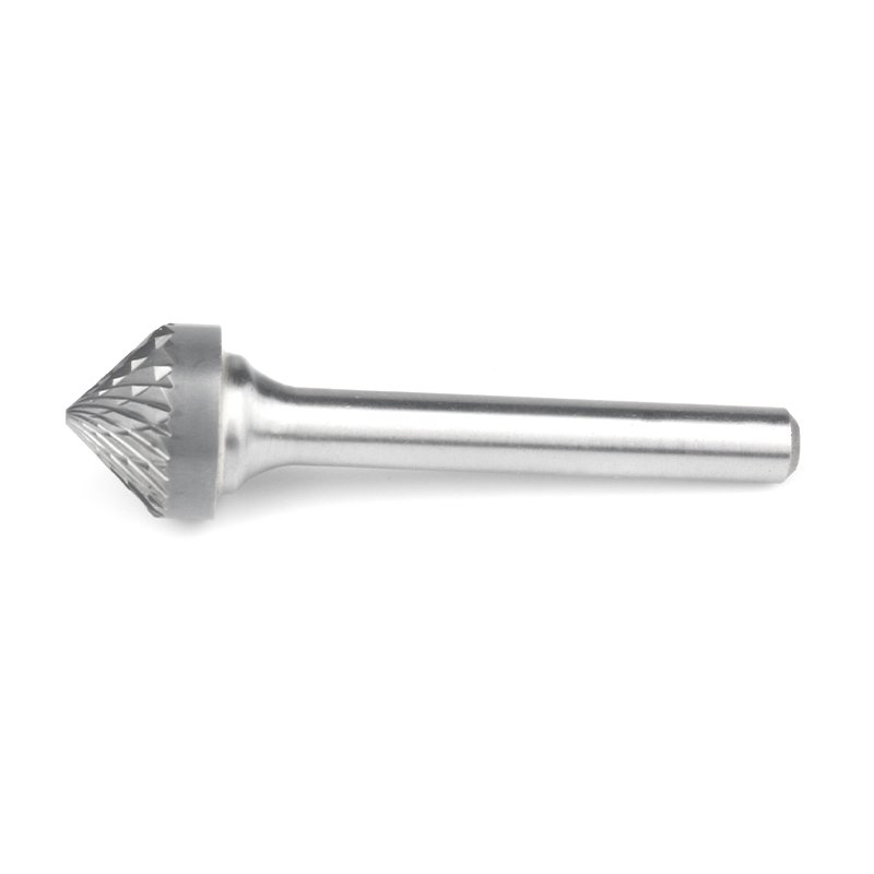 90 Degree Conical Alloy Hard Metal Grinding Head Wood Carving Tungsten Steel Rotary Boring Cutter K-type File Boring Tool