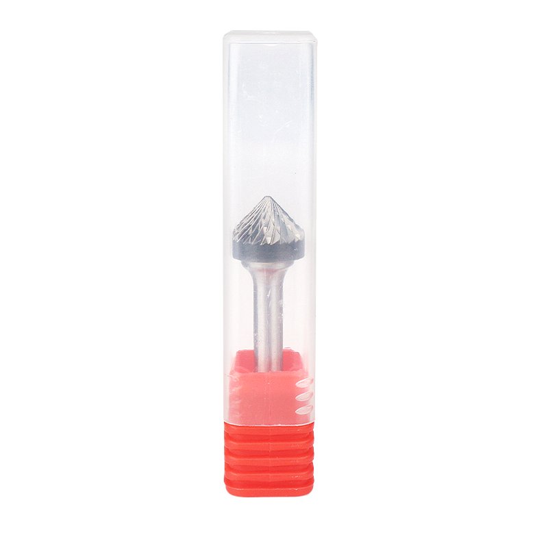 90 Degree Conical Alloy Hard Metal Grinding Head Wood Carving Tungsten Steel Rotary Boring Cutter K-type File Boring Tool