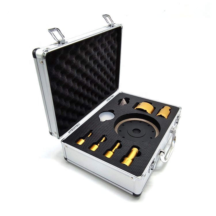 6mm DEYI OEM M14 5/8-11 6mm-130mm tile rock granite marble ceramic concrete diamond set of drills for use Angle grinder