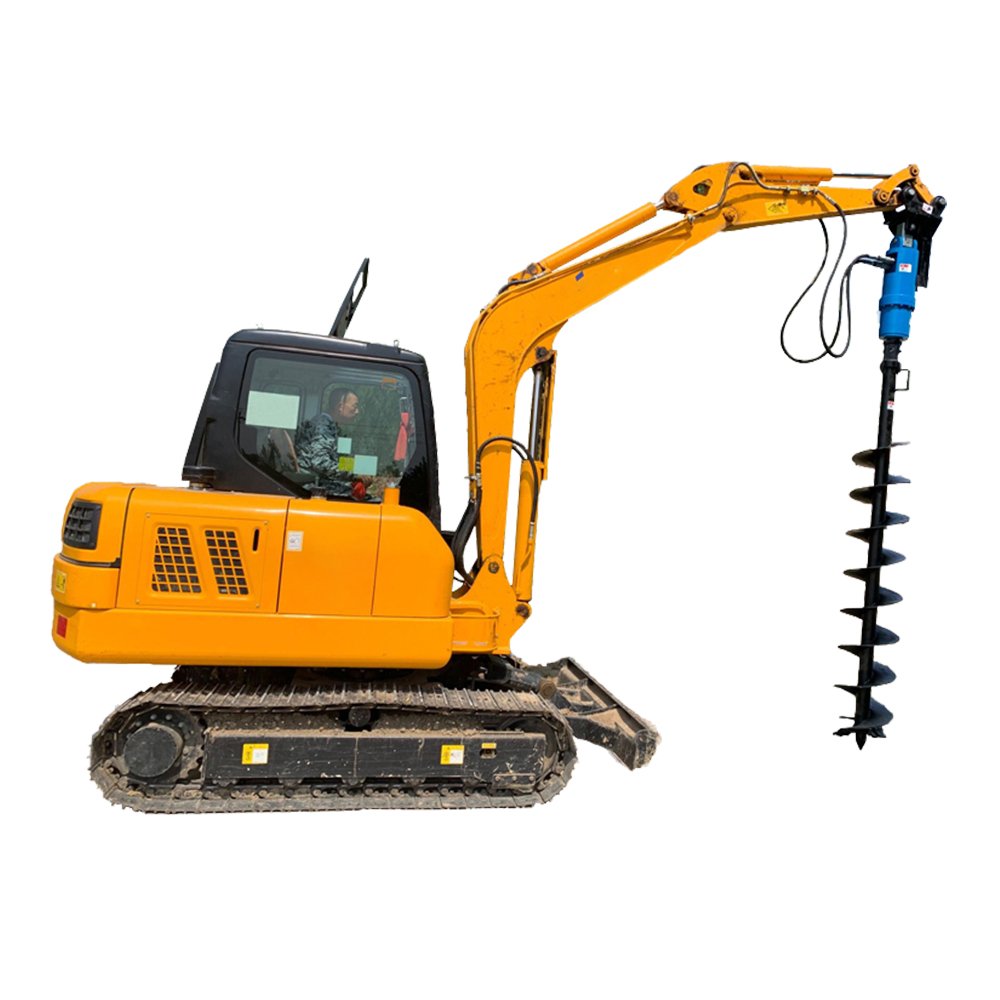 New Design High Quality 80-225lpm Digger Earth Auger Drilling Machine for 1-36 Ton Excavator
