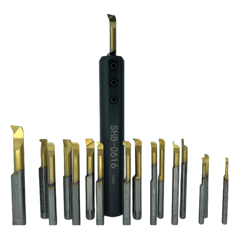 Customized tiny tool MVR 8 B3.0 L27 Bars Deep Face Grooving with 2 Coolant Bores