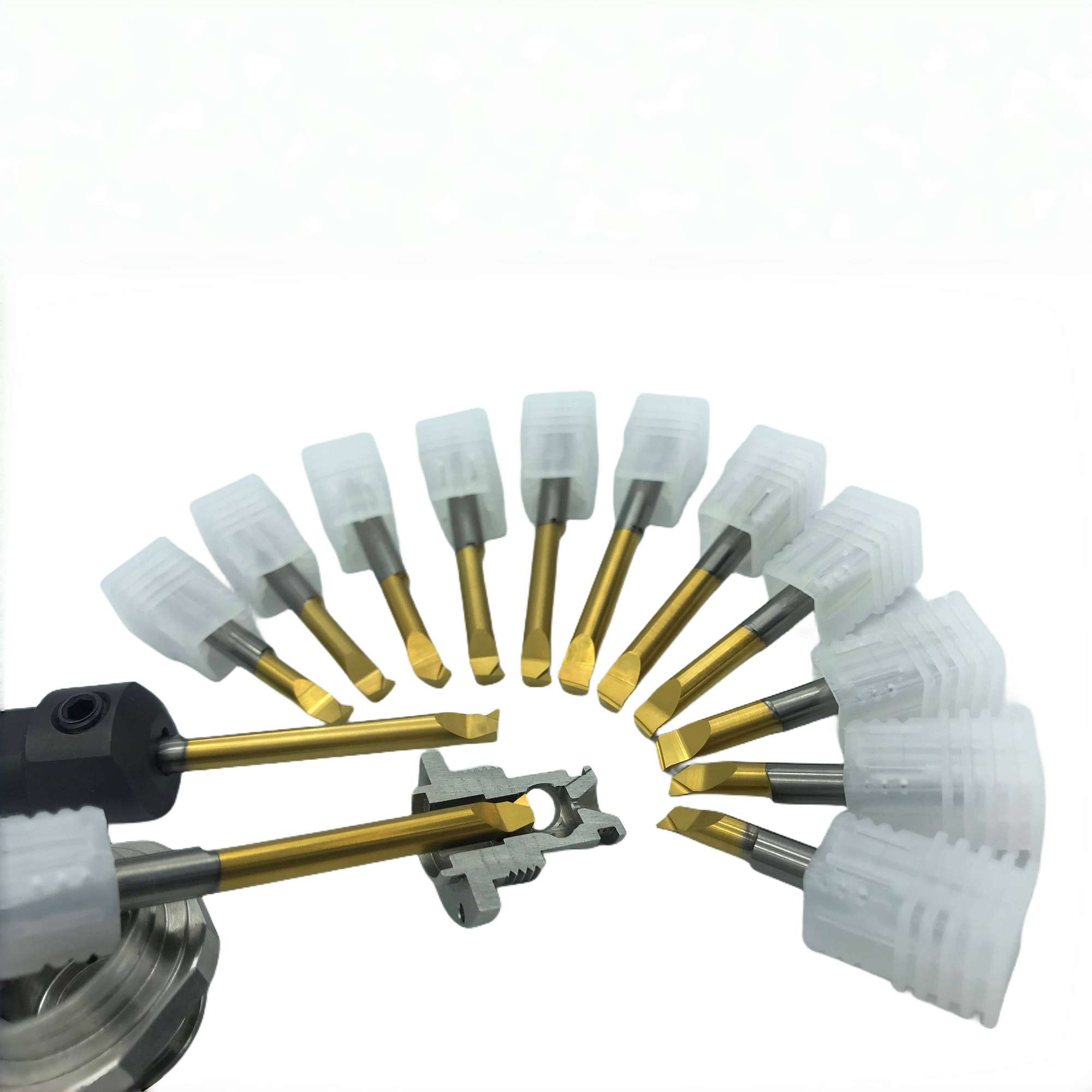 Customized tiny tool MVR 8 B3.0 L27 Bars Deep Face Grooving with 2 Coolant Bores
