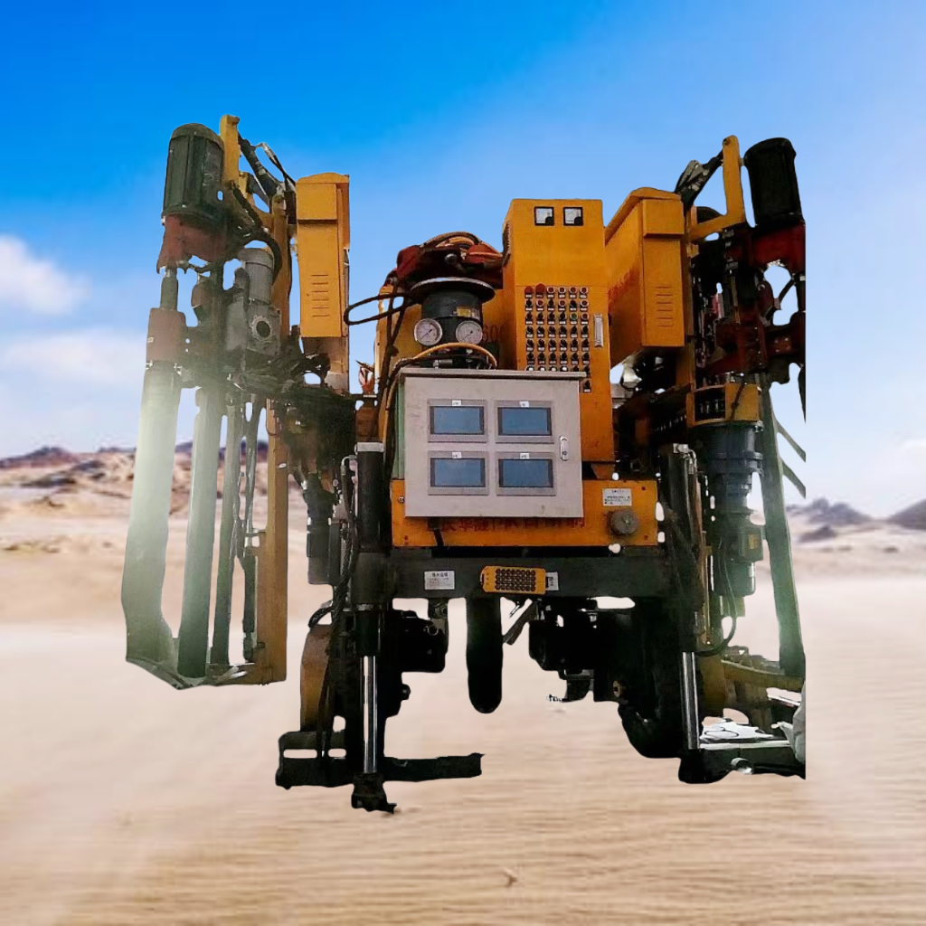 Newly Designed High Quality and High Speed Hard Rock Shaft Boring Machine Full Hydraulic Control Hydraulic Grinding Drill Yellow