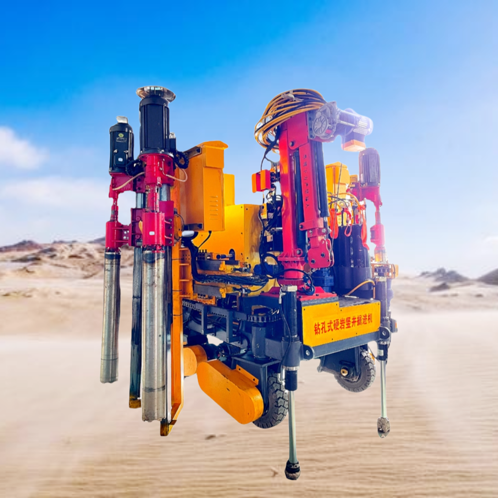 Newly Designed High Quality and High Speed Hard Rock Shaft Boring Machine Full Hydraulic Control Hydraulic Grinding Drill Yellow