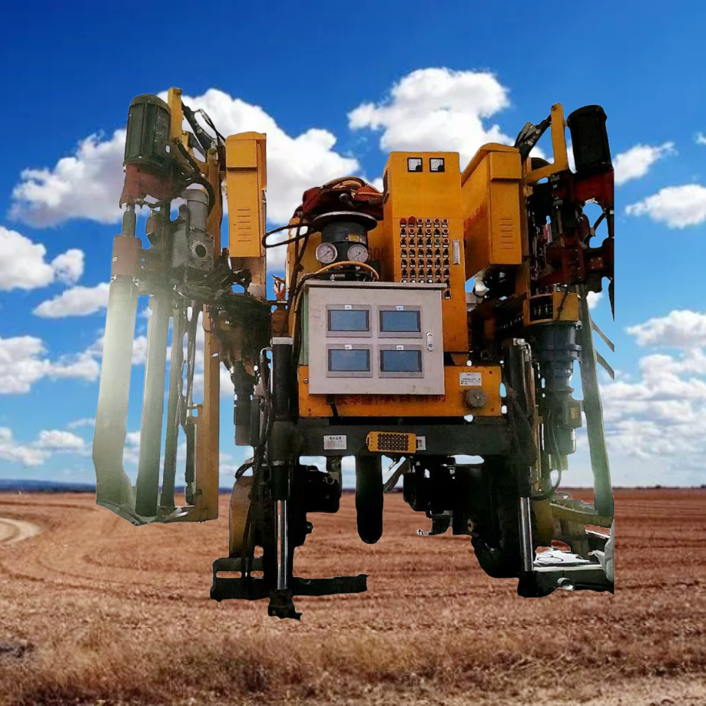Newly Designed High Quality and High Speed Hard Rock Shaft Boring Machine Full Hydraulic Control Hydraulic Grinding Drill Yellow