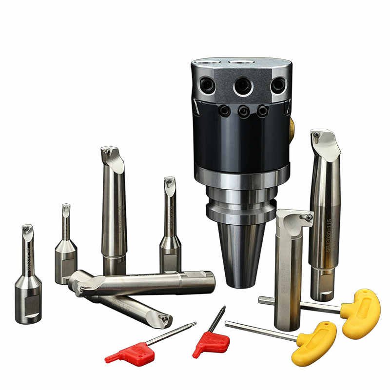 Precision boring Set BT40-NBH2084 -8pcs boring Head BT50 CNC Turning tool Holders Micro Boring Head Sets BT40-NBH2084-8PCS