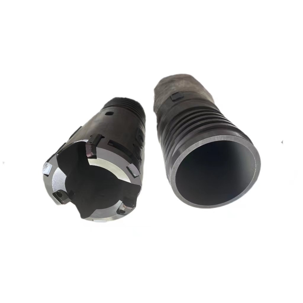 BTA drill boring machine with deep hole carbide insert and guide pad D99.4mm counter bore drill head