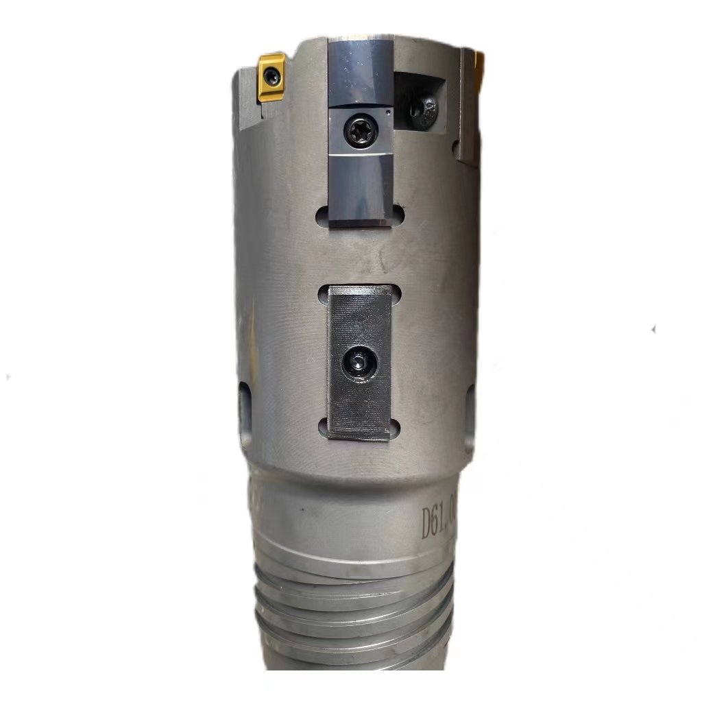 BTA drill boring machine with deep hole carbide insert and guide pad D99.4mm counter bore drill head