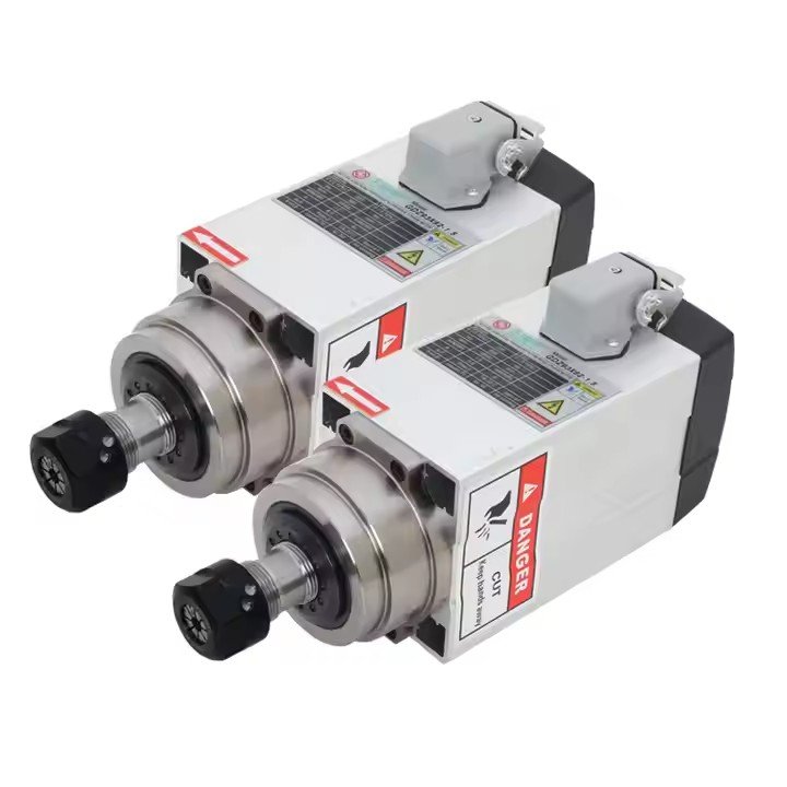 HQD Cnc Router Machine Tool Spindle Motor 2.2kw Water Cooled Lathe Boring Woodworking High Speed Milling Spindle Cnc Er20
