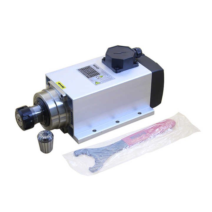 HQD Cnc Router Machine Tool Spindle Motor 2.2kw Water Cooled Lathe Boring Woodworking High Speed Milling Spindle Cnc Er20