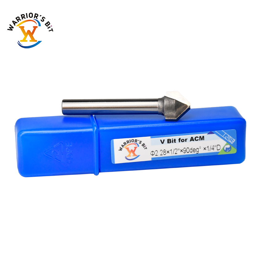 CNC Router Compatible 3D V Groove Carbide Drill Bit High Speed Steel End Mill for Wood