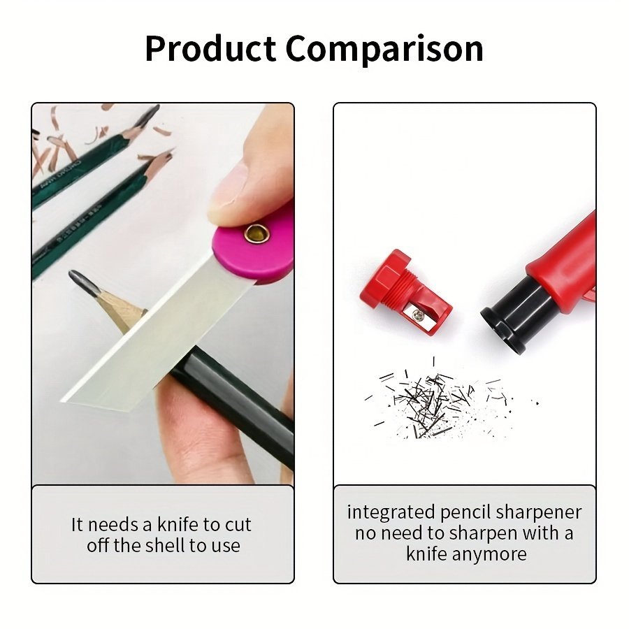 Diy Grade Carpenter Mechanical Pencil Hand Tool for Precise Markings Customizable OEM and ODM Support Metal and Wood Material