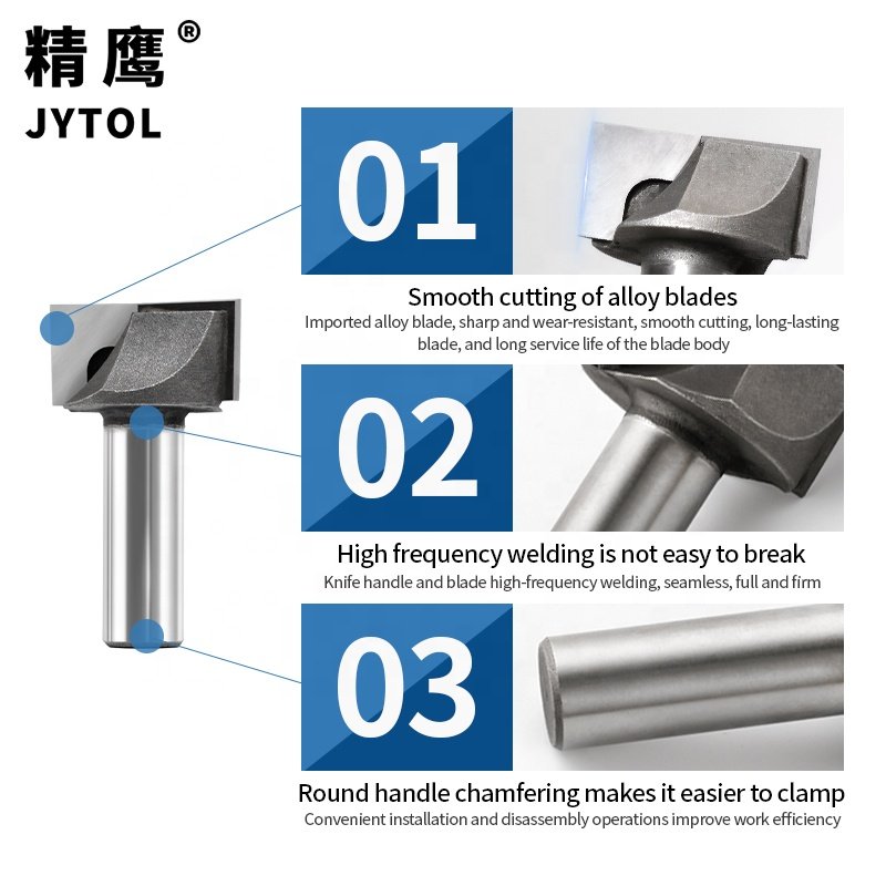 CNC Router Wood Bit Tools Flat Bottom Milling Cutter Drilling Countersink Carbide Tipped Bore Step Drill Bits