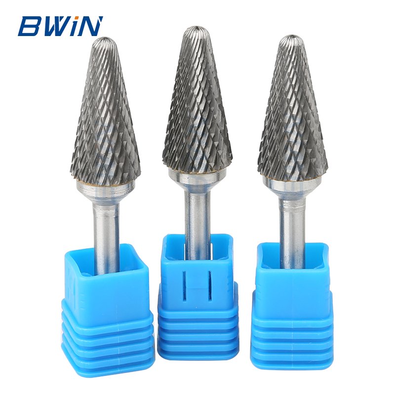 BWiN 3mm wood carving rotary burr metal deburring polishing tools tungsten carbide burr for metal