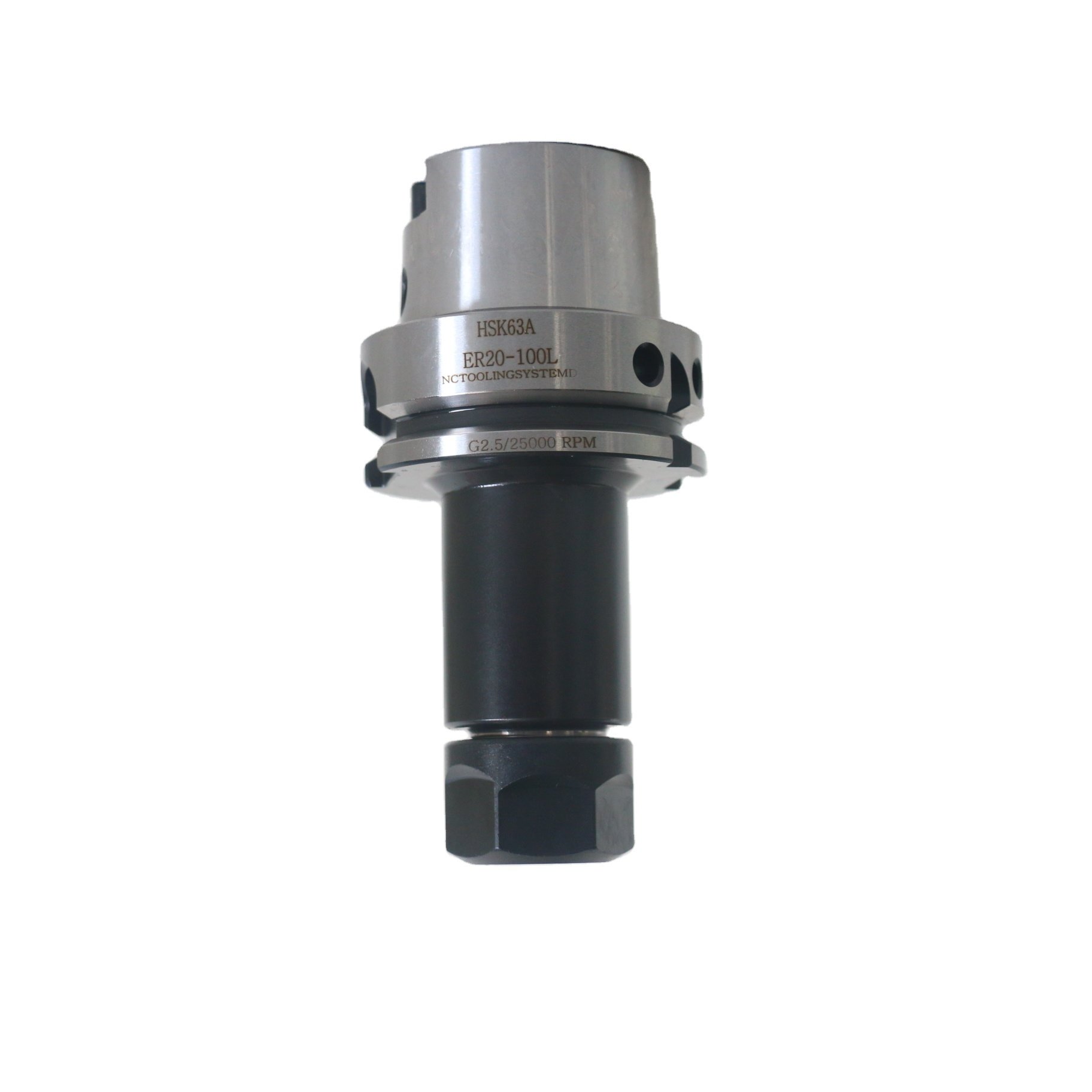 High precision HSK63A-ER high-speed tool holder for CNC milling machines