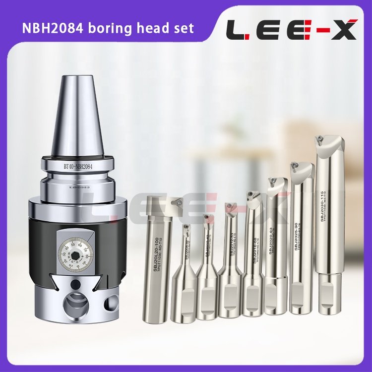 LEE-X NBH2084 fine boring tool set BT40-NBH 2084 Boring Kit Precision Adjustable Micro Boring Head R8 NT40 NBH 2084 Range 8-280