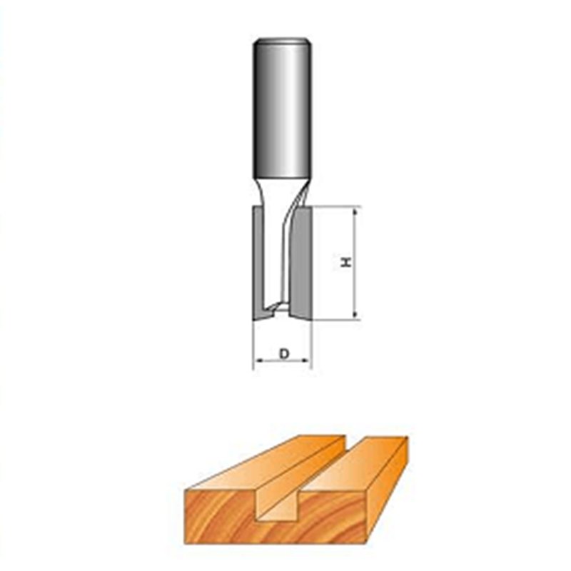 Straight Router Bit TIDEWAY LC0102G Metric Double Flute Plunge Router Bit Carbide Tipped high quality Woodworking Tool