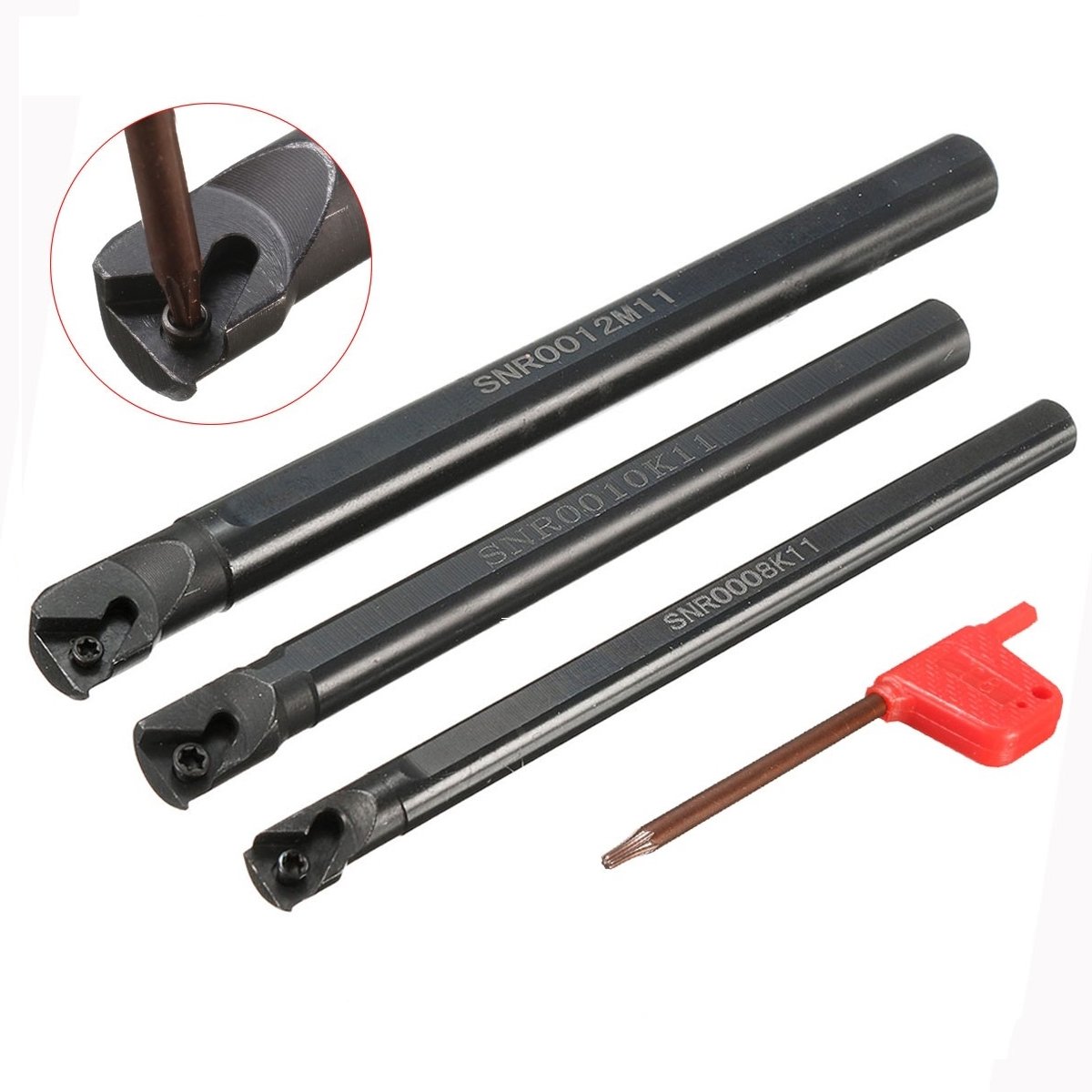 1pc Inner Hole Thread Turning Tools Cutting Bar SNR0012M11 Lathe Cutter Wholesale Carbide inserts CNC Holder Tool SNR0020R16