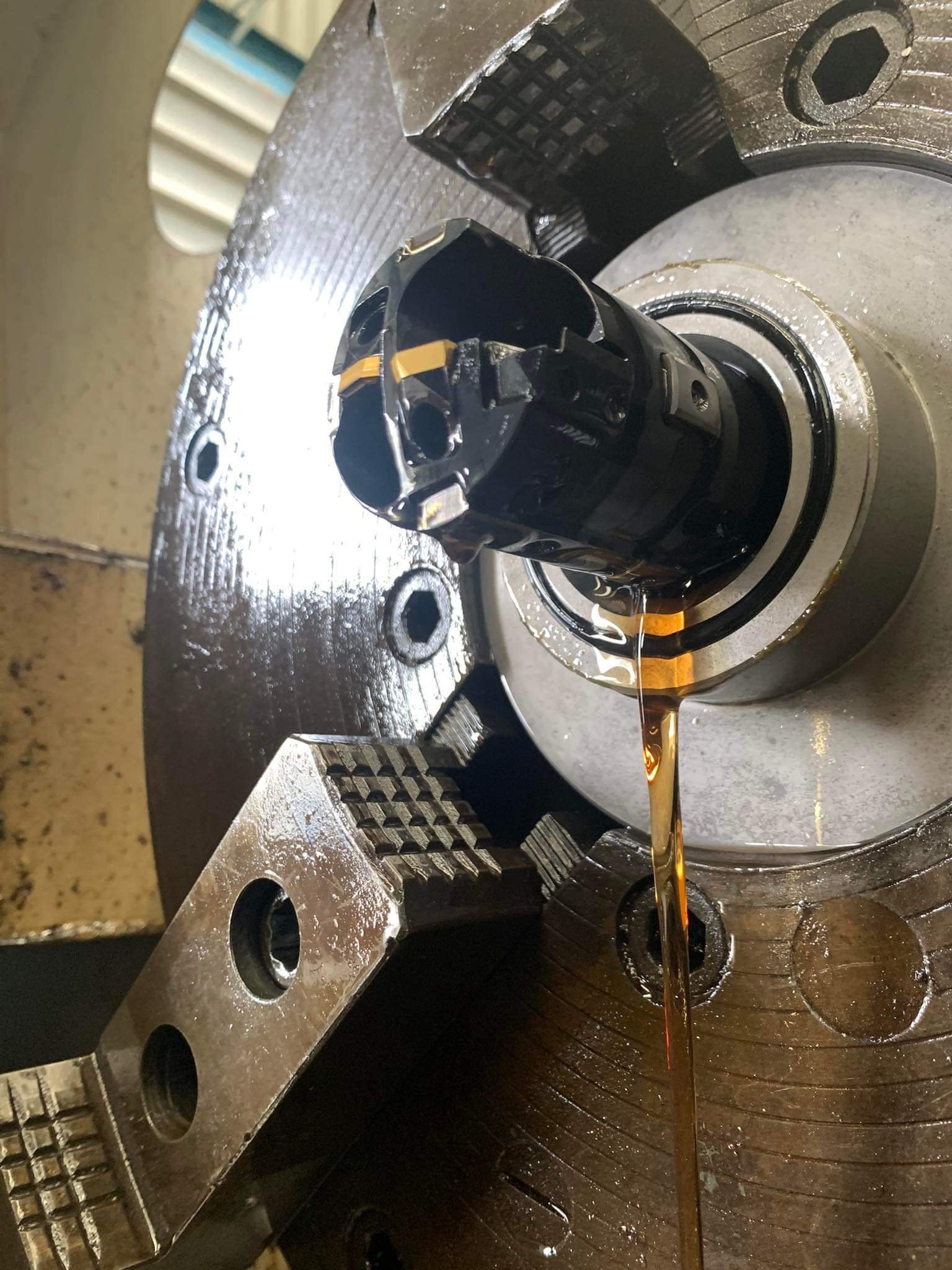 Carbide Drill Bit for Machine Tools 5-Teeth Reming Bit with Threaded Connection Diameter 16mm-65mm for Steel Metal Drilling