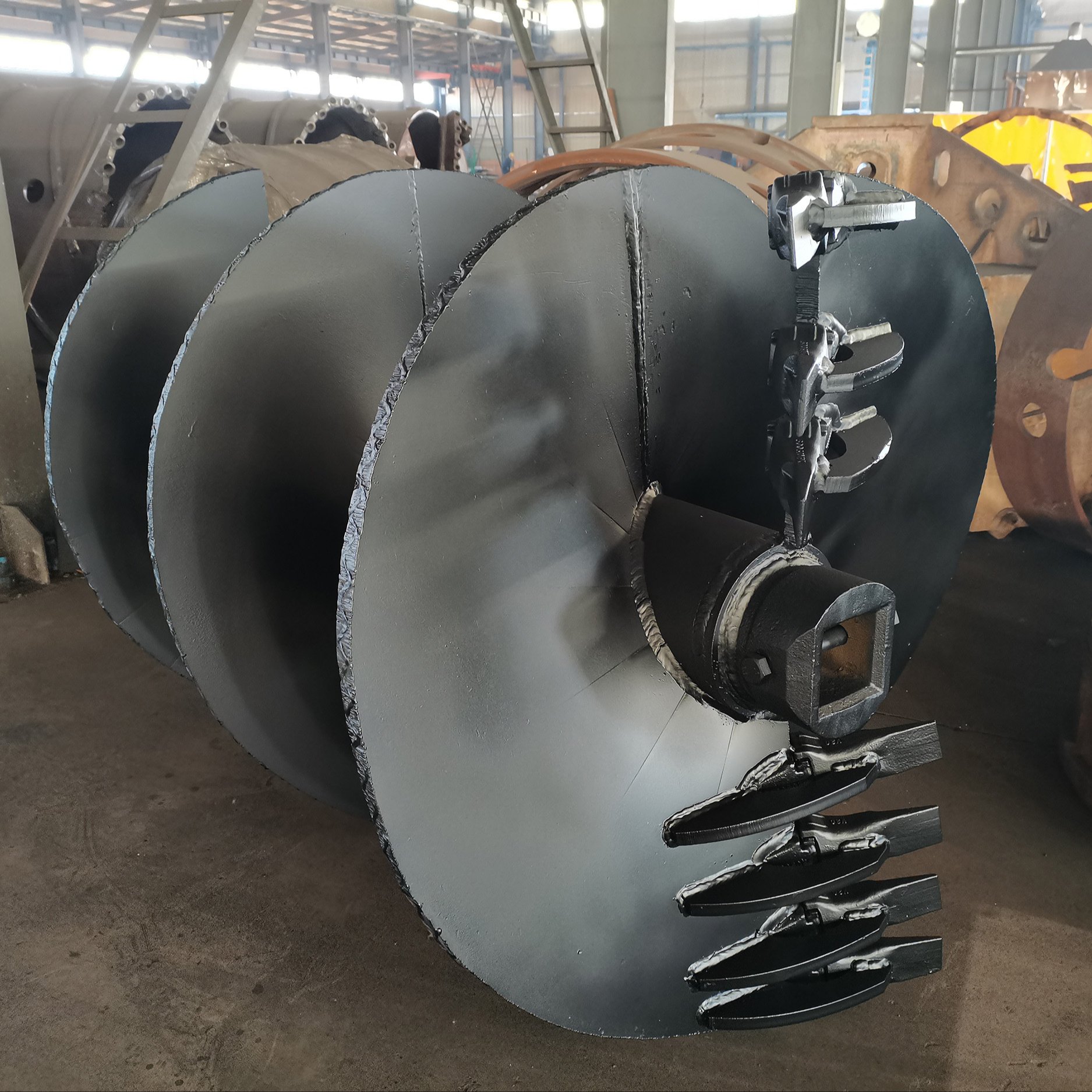 Customize Bored Piles Double Start Flight Hydraulic Powerful Earth Conical Rock Auger straight auger