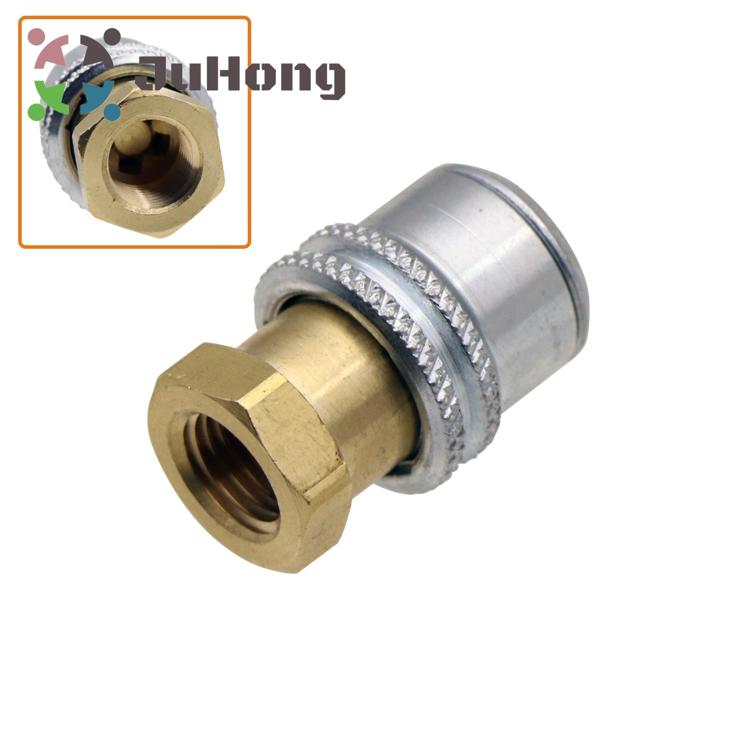 Standard Bore Lock-on Brass Air Chuck 1/4"NPT Closed End Tire Inflation Tools