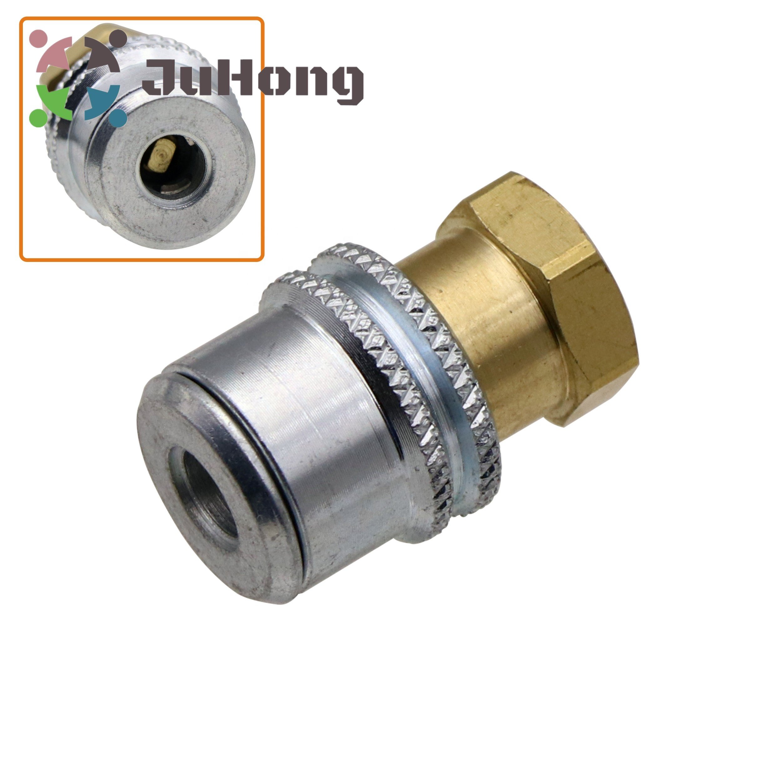 Standard Bore Lock-on Brass Air Chuck 1/4"NPT Closed End Tire Inflation Tools