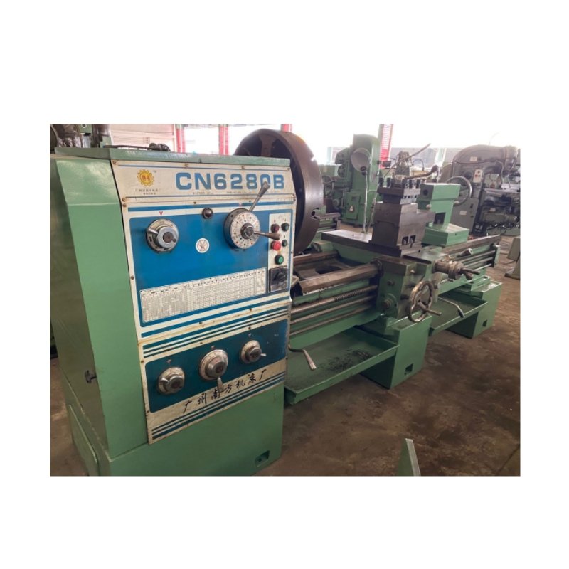 Heavy duty Used manual lathe machine C6280B 2000 mm big spindle bore metal turning machine with gap bed metal tool equipment