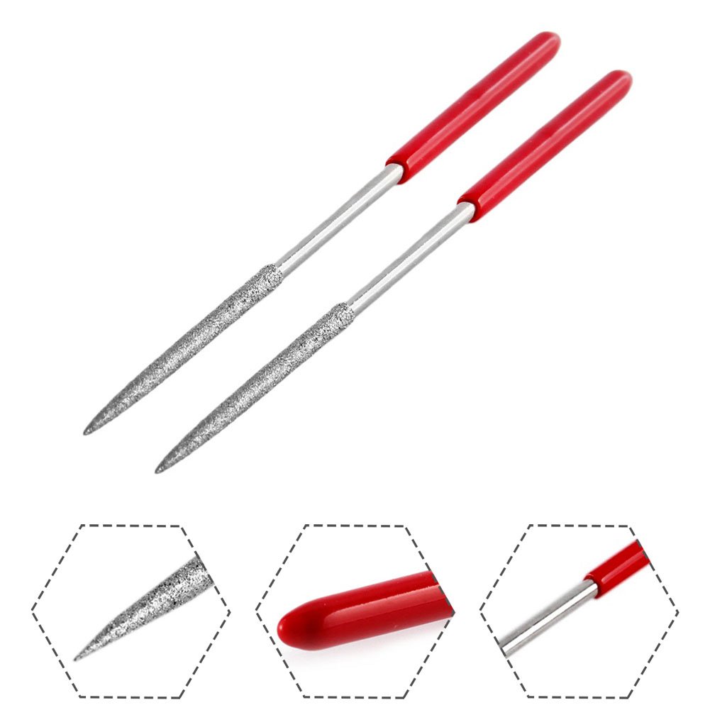 Round Diamond Mini Needle File Wood Rasp File for Needle Jewelry Polishing Carving Handy Tools