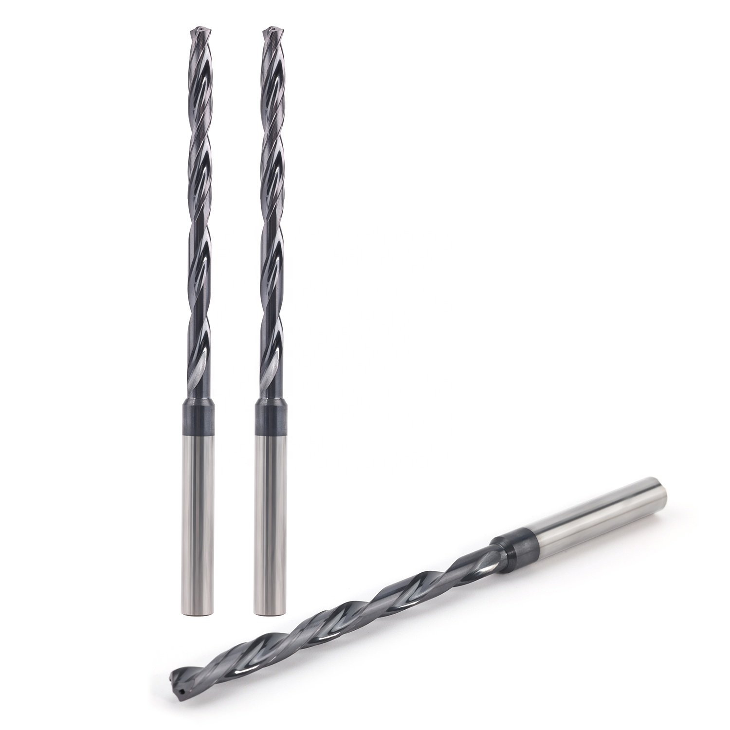 Senyo Customized Long Metal Drill Bits Tungsten Carbide Deep Hole Drills 4 Diameters for Steel Processing