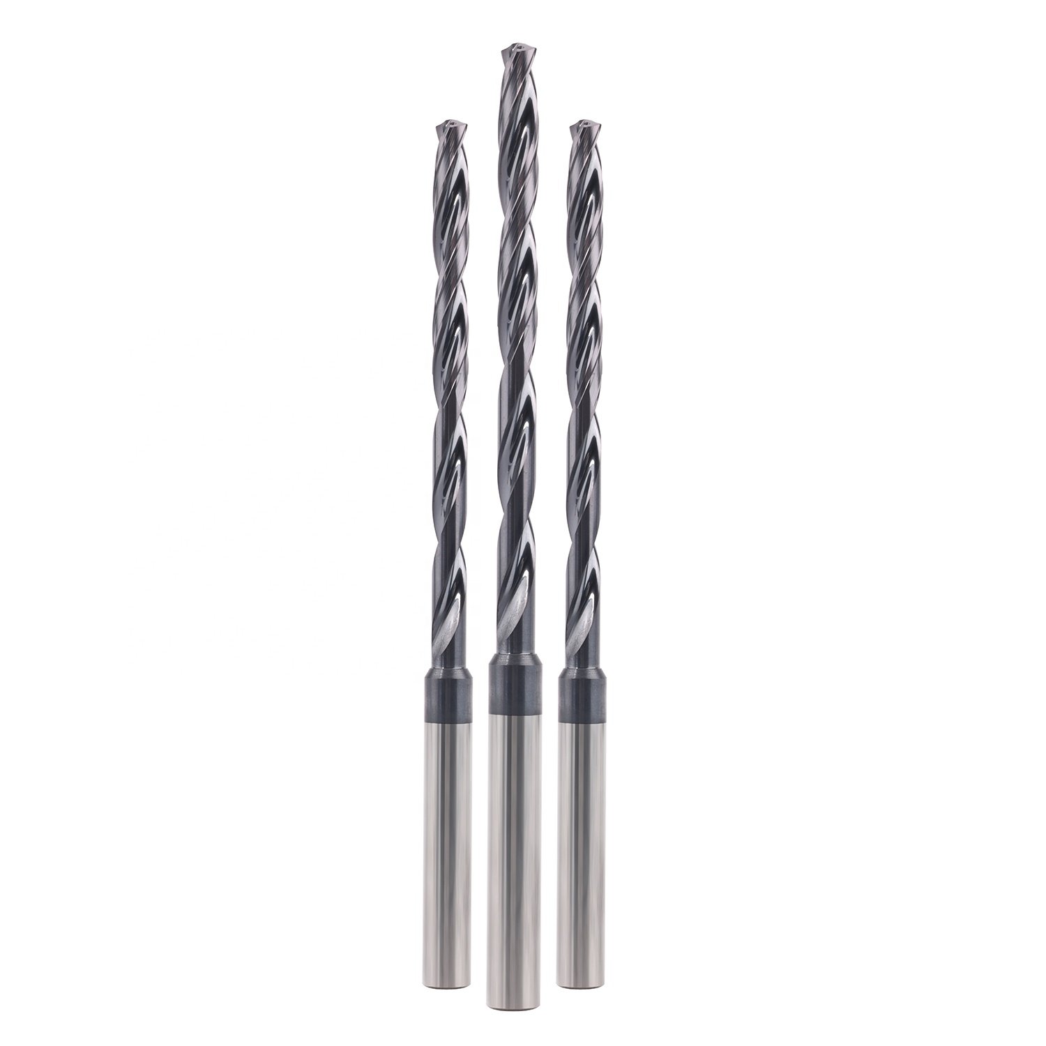 Senyo Customized Long Metal Drill Bits Tungsten Carbide Deep Hole Drills 4 Diameters for Steel Processing