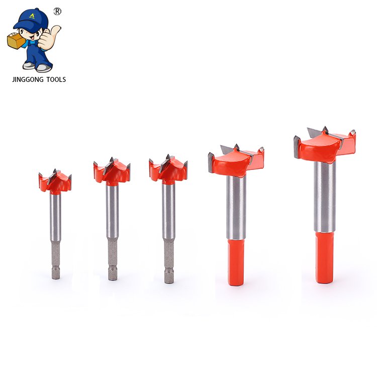 5Pcs 15-35mm Forstner drill bits Tungsten Carbide Wood drill bit Forstner drill bit Woodworking Hole Saw Cutter Hinge Boring