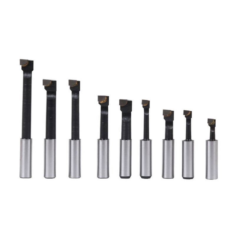 TEBAK Machine Tools Carbide Boring Bar Lathe12 Pcs Carbon Steel F1 Rough Boring Bar Mill Set for Milling CNC and Boring Machine