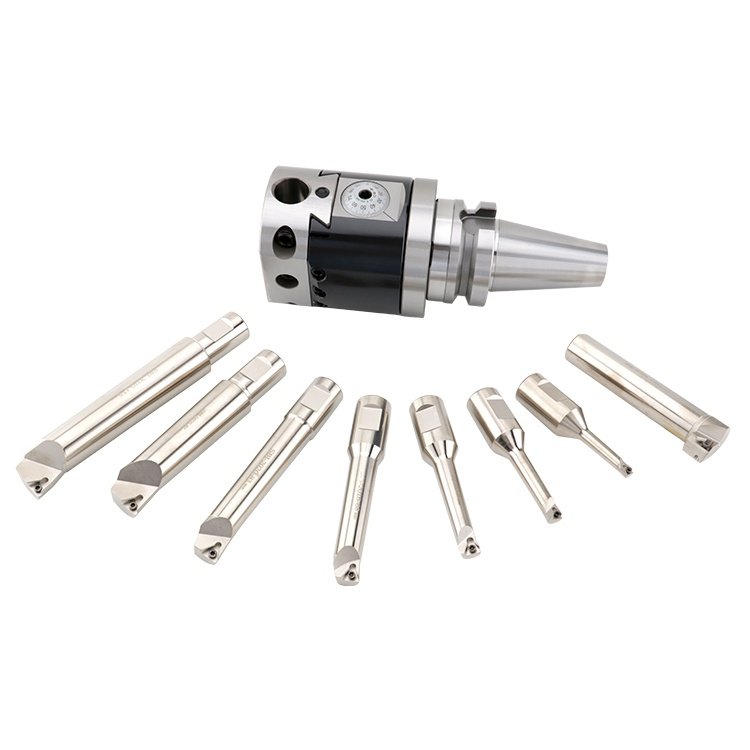 Hot Sale Cnc Adjustable Micro Boring Tools Bt40 Bt50 Hsk63a Din69871a40 Sk40 Nbh2084 Head 8Pcs Set