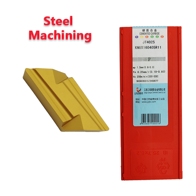 KNUX160405R11 adopts chemically coated hard alloy turning boring steel parts with CNC inserts that can be rotated KNUX160405R11
