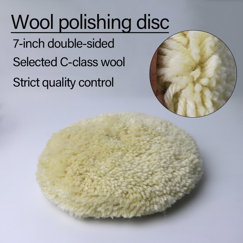 7 Wool Wheel with Bore Screws Combo Set Dual Sided Available High Density Wool Discs for Screws Heavy Duty Cutting Wool Balls