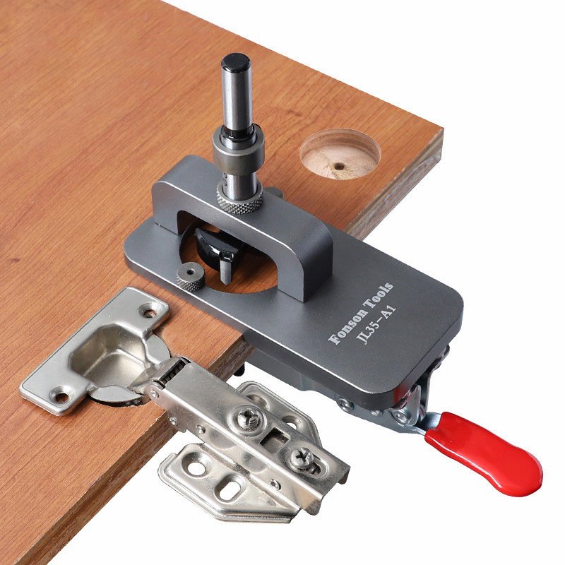 35mm Woodworking Hole Drilling Locator Hinge Hole Opener Drilling Installation Tools Boring Dowel Jig