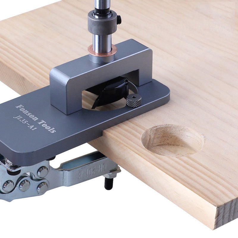 35mm Woodworking Hole Drilling Locator Hinge Hole Opener Drilling Installation Tools Boring Dowel Jig