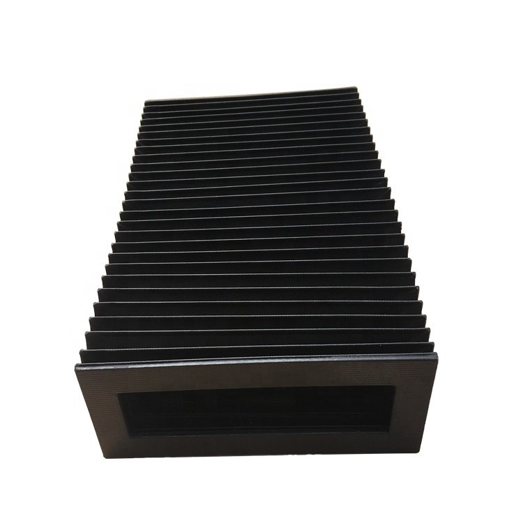 Square type cnc machine guard accordion protection bellows cover