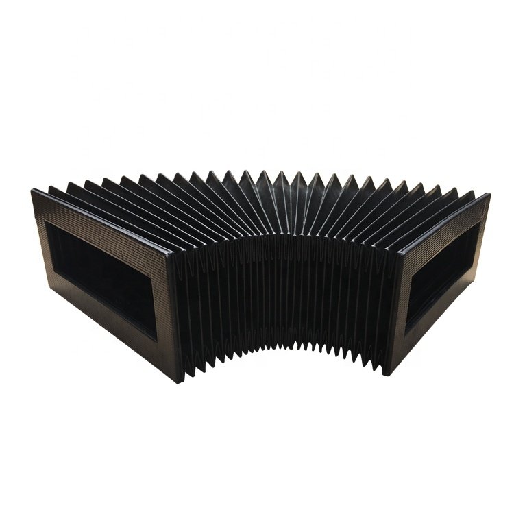Square type cnc machine guard accordion protection bellows cover