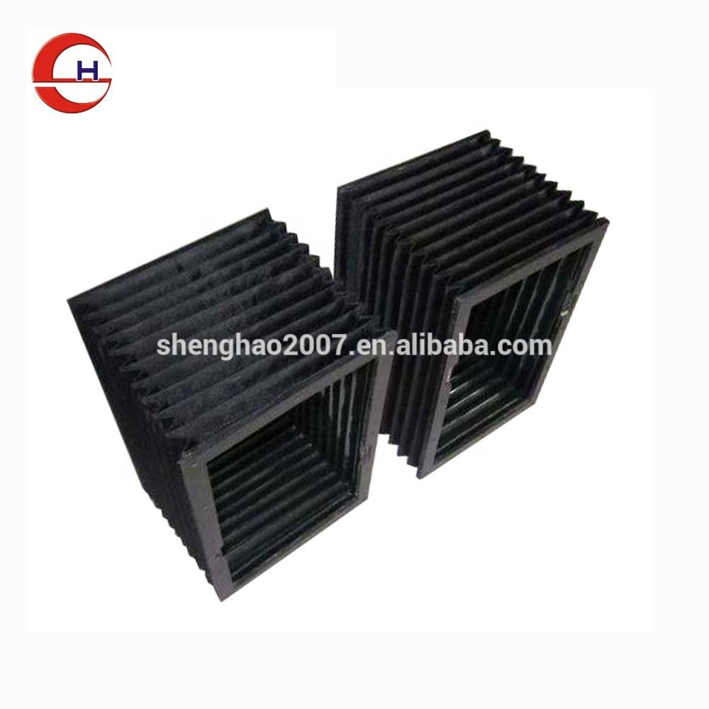 Square type cnc machine guard accordion protection bellows cover
