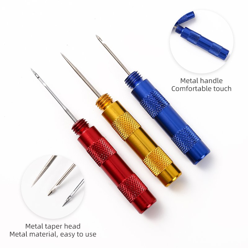 JP DIY Leather Hand Tools Leather Straight Awl Shoe Repair Hook Cone Handmade Sewing Awl