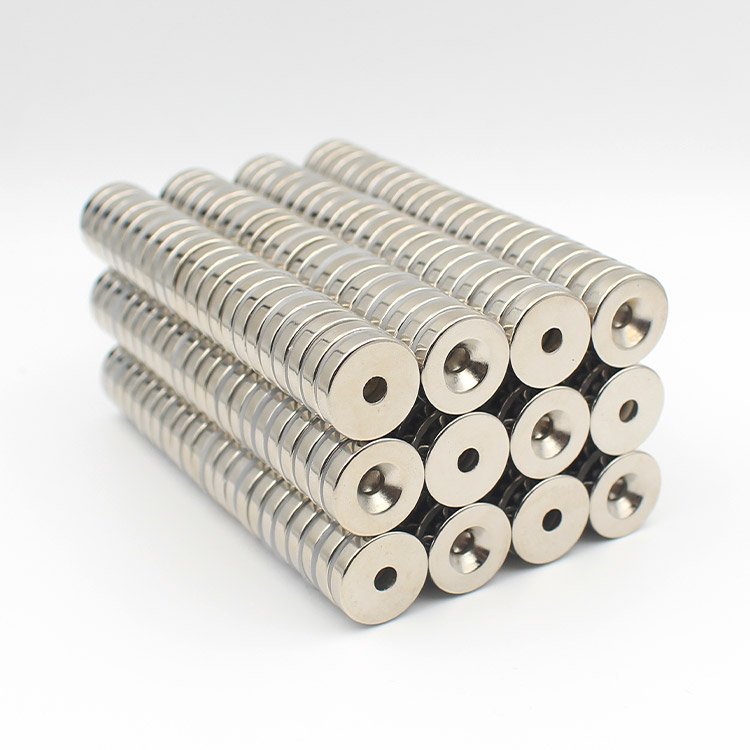 Neodymium Magnets With Screw Hole Countersunk Magnetic N52 Base Flat Countersunk Holes Magnet