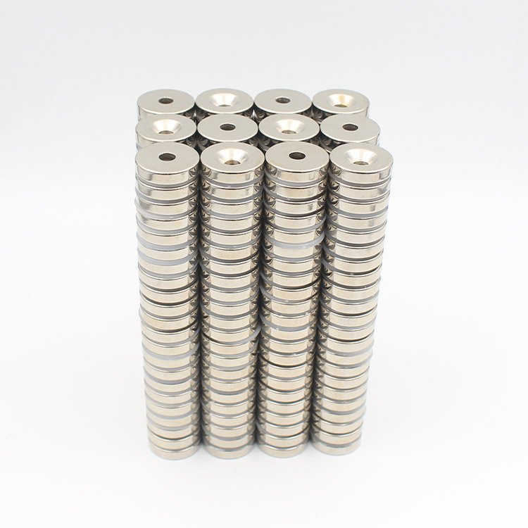 Neodymium Magnets With Screw Hole Countersunk Magnetic N52 Base Flat Countersunk Holes Magnet