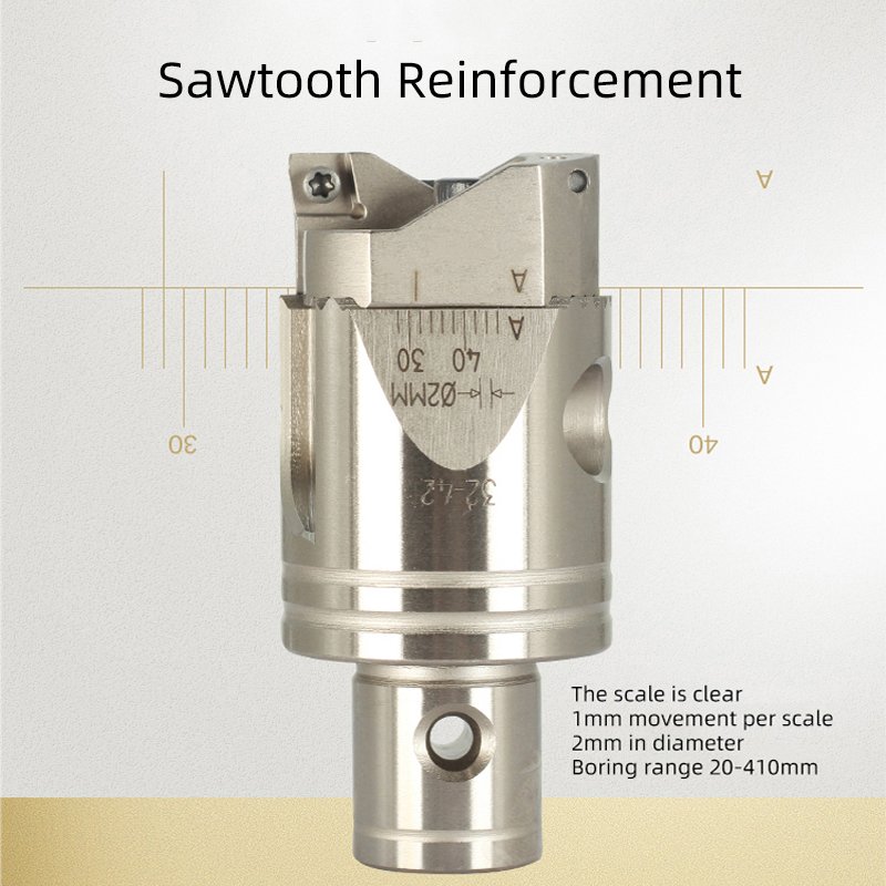 Spot Mounted LBK Series Boring Tools Handle Adjustable Double Edge Sawtooth Rough Boring Head CNC Machining Center Boring Bar